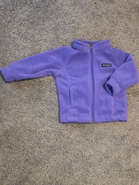 Columbia Lilac Full-Zip Kids Fleece Jacket